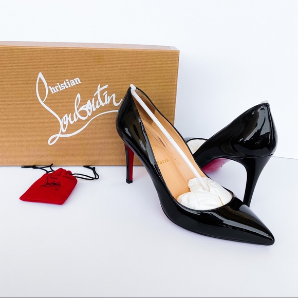 Christian Louboutin Shoes - LOUBOUTIN PIGALLE 85 Patent Calf Black pumps